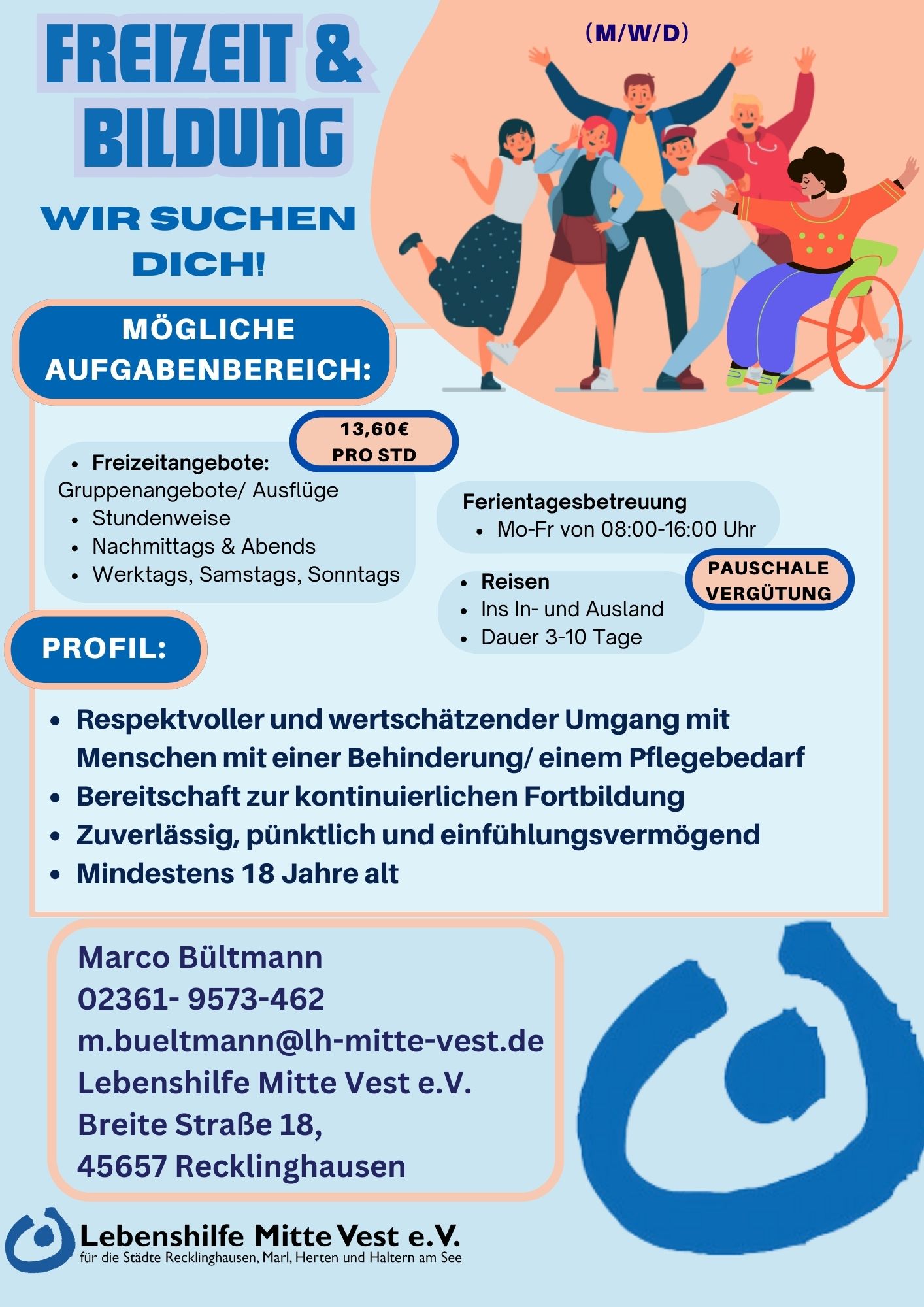 Freizeit Bildung Ausschreibung neu